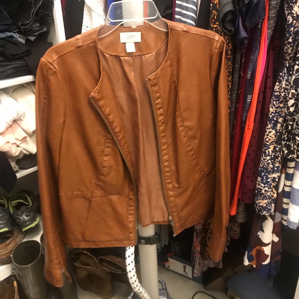 Faux leather jacket